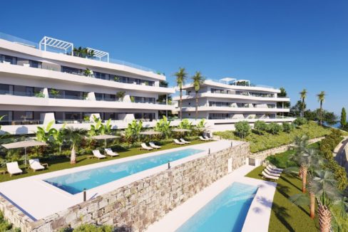 fachada-interior-piscina-apartamentos-estepona