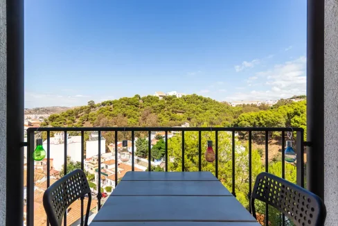 Vistas panorámicas desde balcón en adosado en venta en Málaga centro