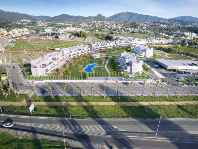 Vista aérea de la urbanización