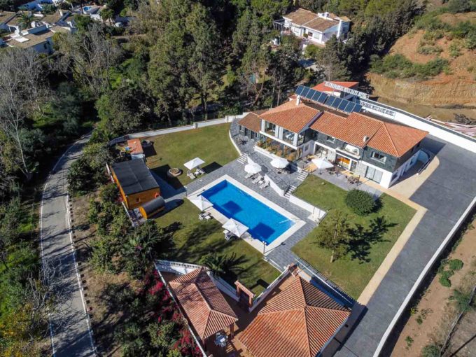 Vista aérea de Casa Grande en Mijas