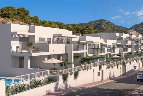 Apartamentos de nueva construccion y con vista al mar en Benalmadena Pueblo, Malaga, España