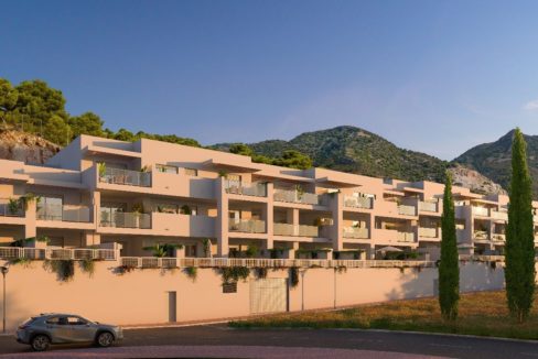 Apartamentos de nueva construccion y con vista al mar en Benalmadena Pueblo, Malaga, España