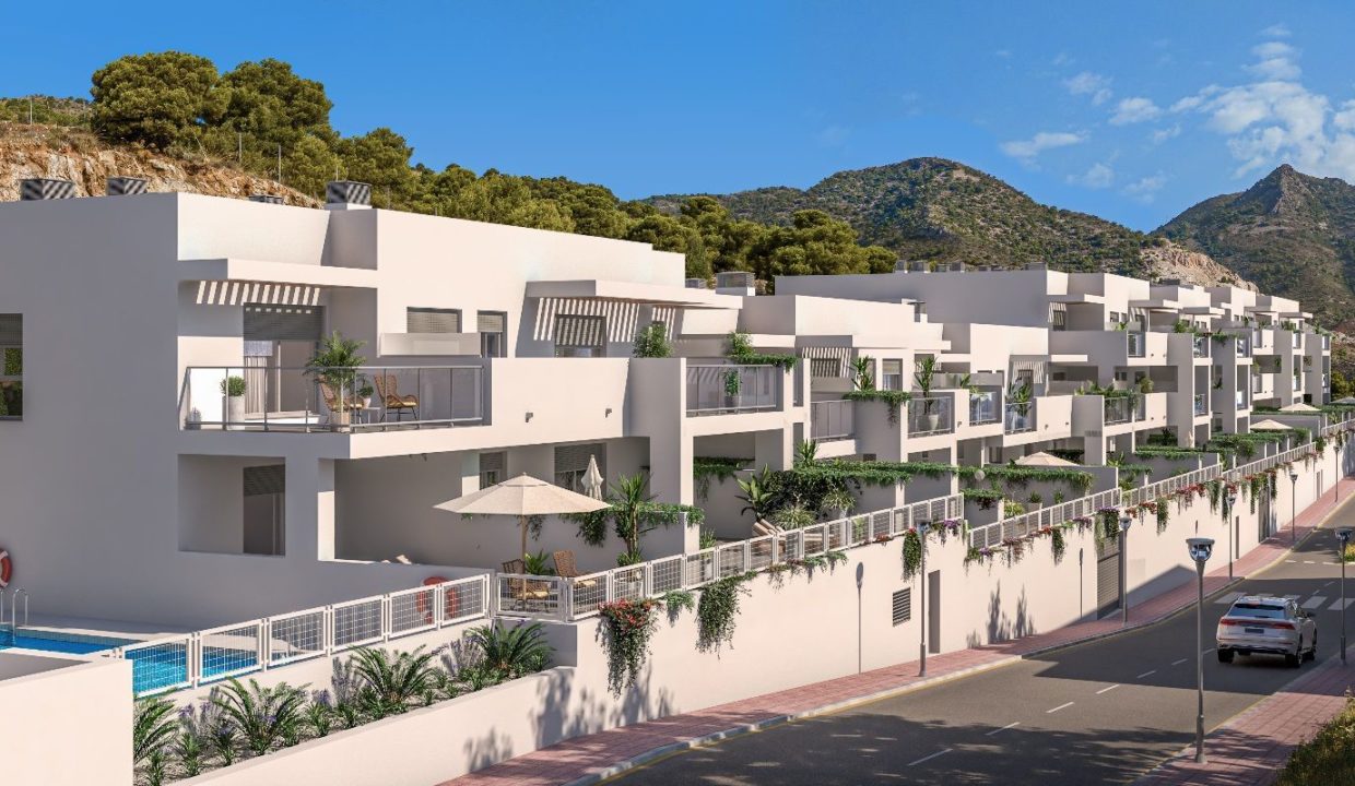 Apartamentos de nueva construccion y con vista al mar en Benalmadena Pueblo, Malaga, España