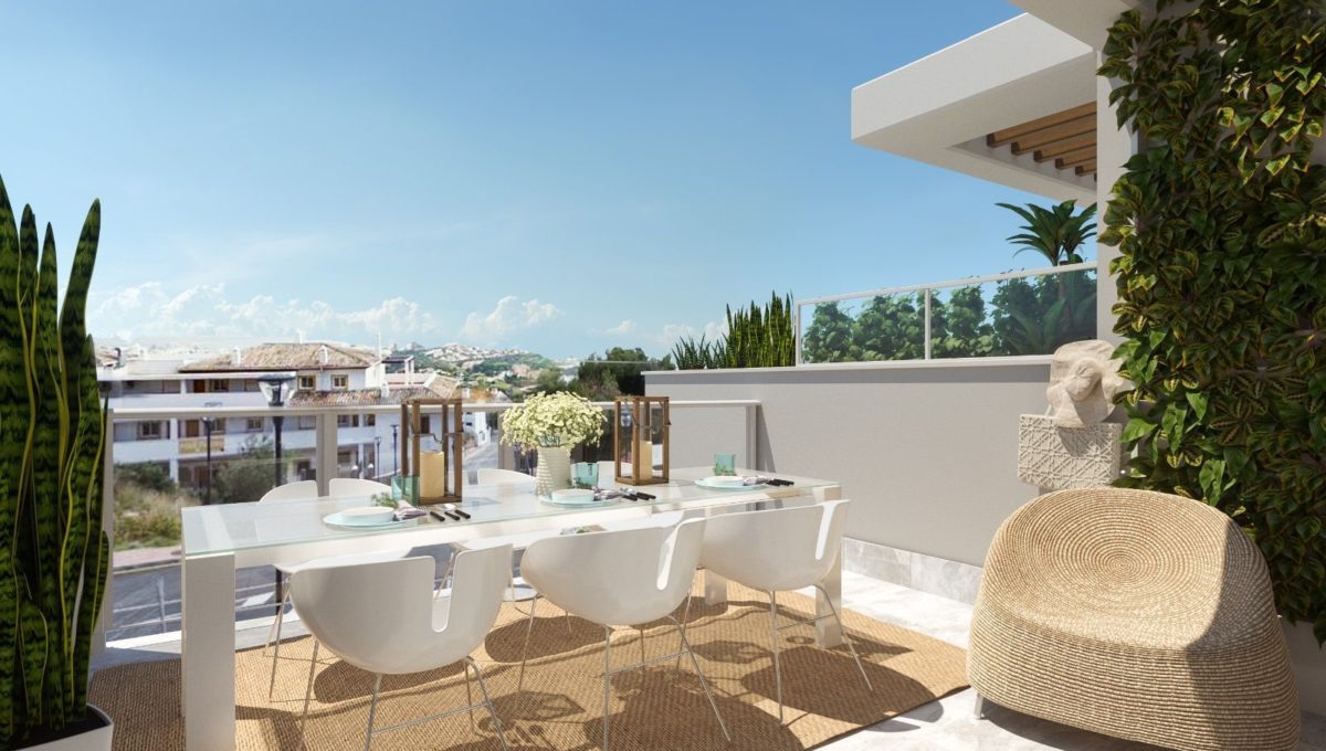 Apartamentos de nueva construccion y con vista al mar en Benalmadena Pueblo, Malaga, España