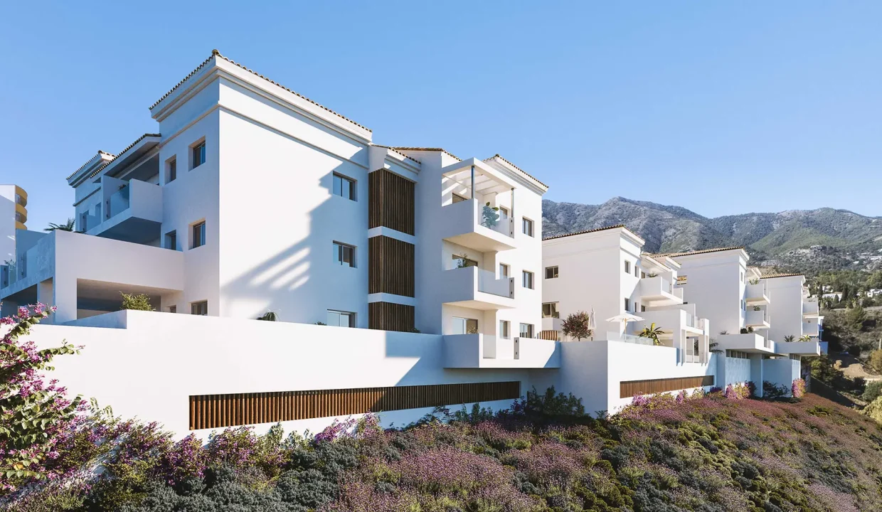 fachada-conjunto-residencial-pisos-venta-fuengirola-blancareal-real-estate-inmobiiaria-costa-del-Sol