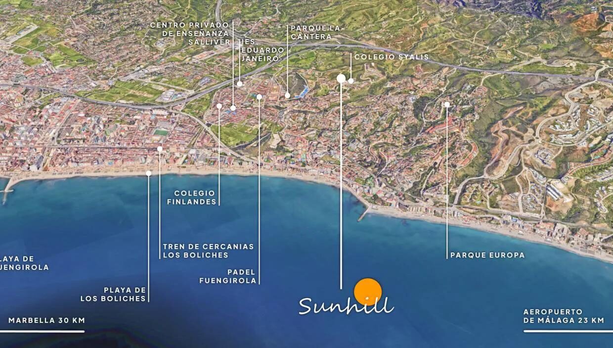 Sunhill, Fuengirola mapa.